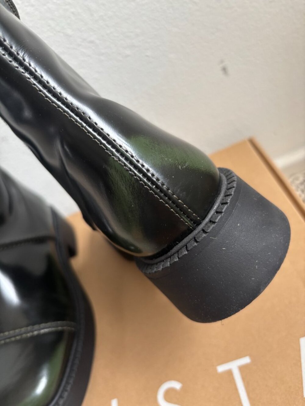 NIB Miista Dahlia Boots - Brush Off Leather, US8.5 - EUR39 - Picture 5 of 7